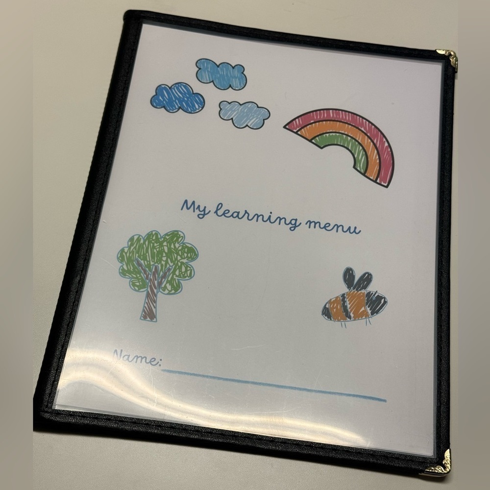 Learning menu exercises education